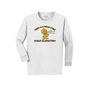 Suisun Elementary-Youth Unisex Long Sleeve Tee On-Demand Fresh Start Logo