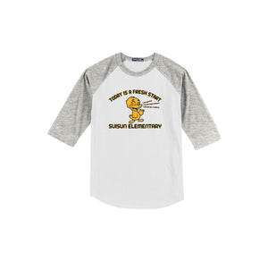 Suisun Elementary-Youth Unisex Baseball Tee On-Demand Fresh Start Logo