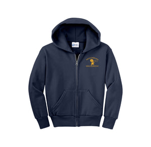 Suisun Elementary-Youth Unisex Full-Zip Hooded Sweatshirt On-Demand Fresh Start Logo