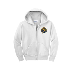 Suisun Elementary-Youth Unisex Full-Zip Hooded Sweatshirt On-Demand Circle Logo