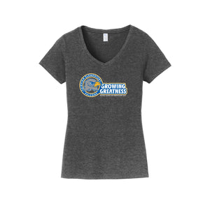 Fairview Elementary STUDENT-Womens Fan Favorite V-Neck Tee On-Demand_d