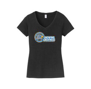 Fairview Elementary STUDENT-Womens Fan Favorite V-Neck Tee On-Demand_d