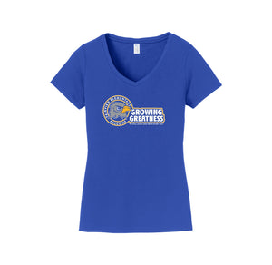 Fairview Elementary STUDENT-Womens Fan Favorite V-Neck Tee On-Demand_d