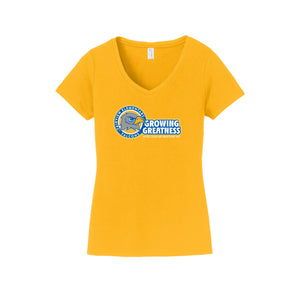 Fairview Elementary STUDENT-Womens Fan Favorite V-Neck Tee On-Demand_d