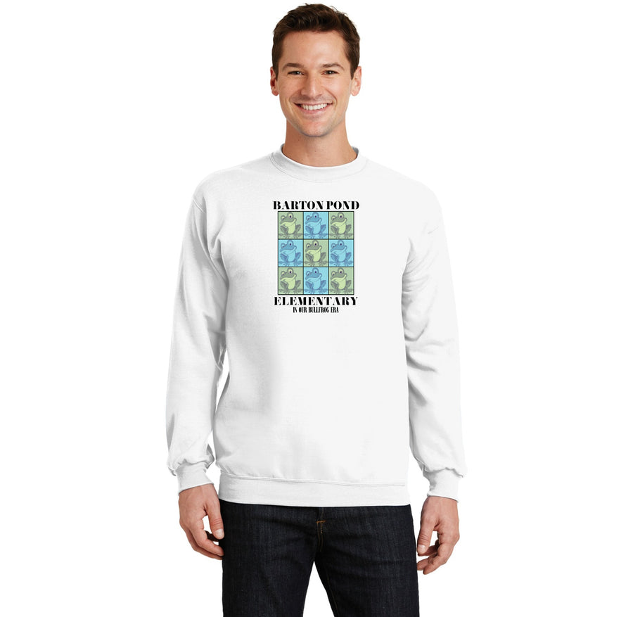 Barton Pond On Demand-Adult Unisex Crewneck Port & Company Core Fleece Sweatshirt Era