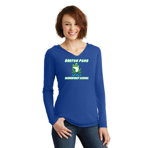 Barton Pond Spirit Wear 2024/2025 On Demand-Womens District Perfect Tri Long Sleeve Hoodie Lego