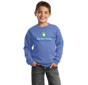 Barton Pond On Demand-Youth Unisex Port & Company Crewneck Sweatshirt Lego Design BPES