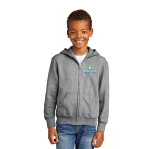 Barton Pond On Demand-Youth Unisex Full-Zip Hooded Sweatshirt Lego BPES