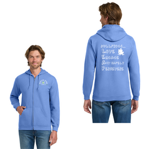 Barton Pond On Demand-Adult Unisex Full-Zip Hooded Sweatshirt Lego LEAP