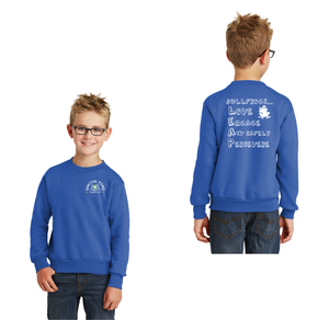 Barton Pond On Demand-Youth Unisex Port & Company Crewneck Sweatshirt Lego Design LEAP