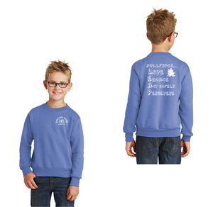 Barton Pond On Demand-Youth Unisex Port & Company Crewneck Sweatshirt Lego Design LEAP