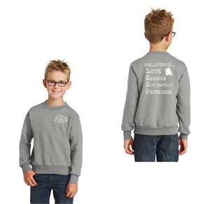 Barton Pond On Demand-Youth Unisex Port & Company Crewneck Sweatshirt Lego Design LEAP