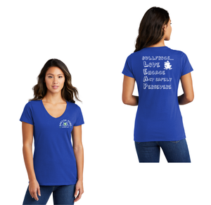 Barton Pond On Demand-Womens Port & Company Fan Favorite V-Neck Tee Lego Design LEAP