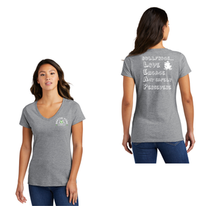 Barton Pond On Demand-Womens Port & Company Fan Favorite V-Neck Tee Lego Design LEAP