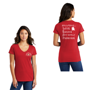 Barton Pond On Demand-Womens Port & Company Fan Favorite V-Neck Tee Lego Design LEAP