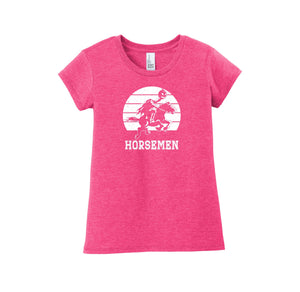 Sleepy Hollow Horsemen PTA Spirit Wear 2024-25 On Demand-Girls Youth Premium Tee On-Demand Circle