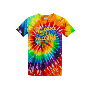 Deerfield STUDENT Spirit Wear-Adult Unisex Tie-Dye Shirt On-Demand Typographic