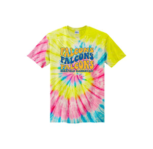 Deerfield STUDENT Spirit Wear-Youth Unisex Tie-Dye Shirt On-Demand Typographic