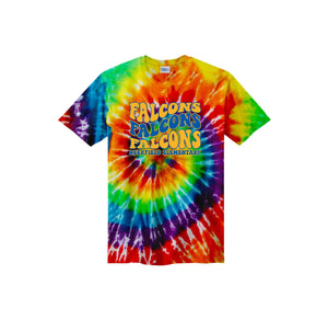 Deerfield STUDENT Spirit Wear-Youth Unisex Tie-Dye Shirt On-Demand Typographic