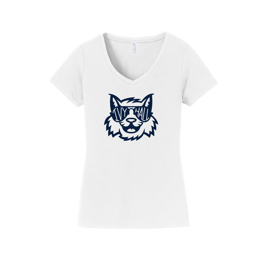 Ivy Hall Elementary Fall 2024 Spirit Wear On Demand-Womens Fan Favorite V-Neck Tee On-Demand