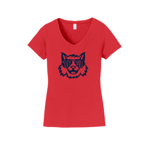 Ivy Hall Elementary Fall 2024 Spirit Wear On Demand-Womens Fan Favorite V-Neck Tee On-Demand