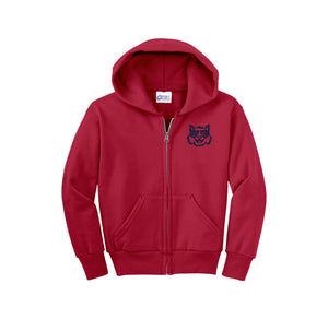 Ivy Hall Elementary Fall-Youth Unisex Full-Zip Hooded Sweatshirt On-Demand