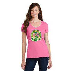 Ellerhorst Elementary-Womens Fan Favorite V-Neck Tee Circle