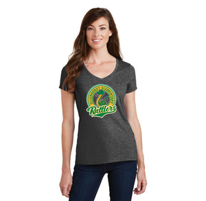 Ellerhorst Elementary-Womens Fan Favorite V-Neck Tee Circle