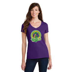 Ellerhorst Elementary-Womens Fan Favorite V-Neck Tee Circle