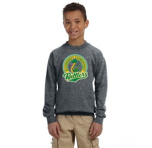 Ellerhorst Elementary-Youth Unisex Crewneck Sweatshirt Circle