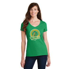 Ellerhorst Elementary-Womens Fan Favorite V-Neck Tee Circle