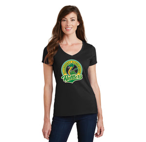 Ellerhorst Elementary-Womens Fan Favorite V-Neck Tee Circle