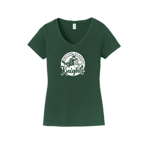 Smythe Academy of Arts & Sciences-Womens Fan Favorite V-Neck Tee On-Demand Circle