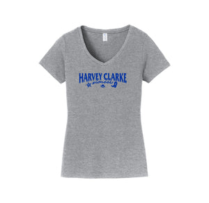 Harvey Clarke-Womens Fan Favorite V-Neck Tee On-Demand Pioneer