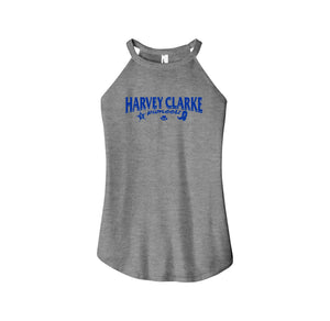 Harvey Clarke-Womens Premium Perfect Tri Rocker Tank On-Demand Pioneer