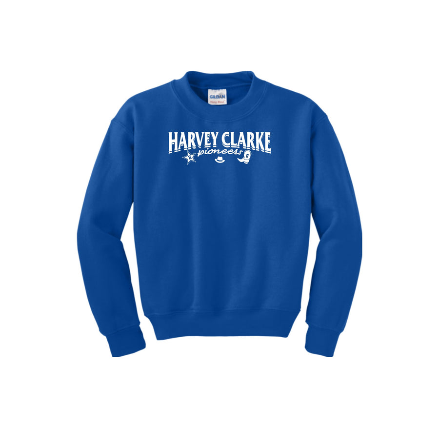 Harvey Clarke-Youth Unisex Crewneck Sweatshirt On-Demand Pioneer