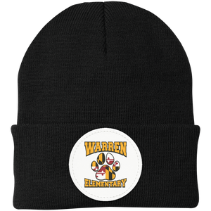 Warren Elementary Spirit Wear 2024-25 On Demand-CP90 Knit Cap - Circle Patch