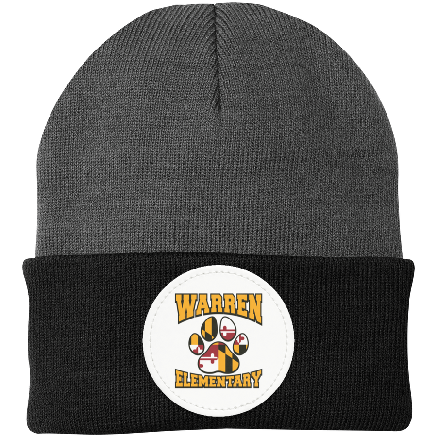 Warren Elementary Spirit Wear 2024-25 On Demand-CP90 Knit Cap - Circle Patch