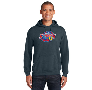 SRVGAL Softball Spirit Wear 2024-25-Adult Unisex Hoodie Red Stompers