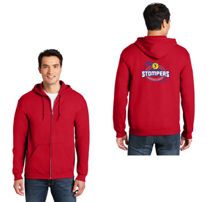 SRVGAL Softball Spirit Wear 2024-25-Adult Unisex Full-Zip Hooded Sweatshirt White Lettering