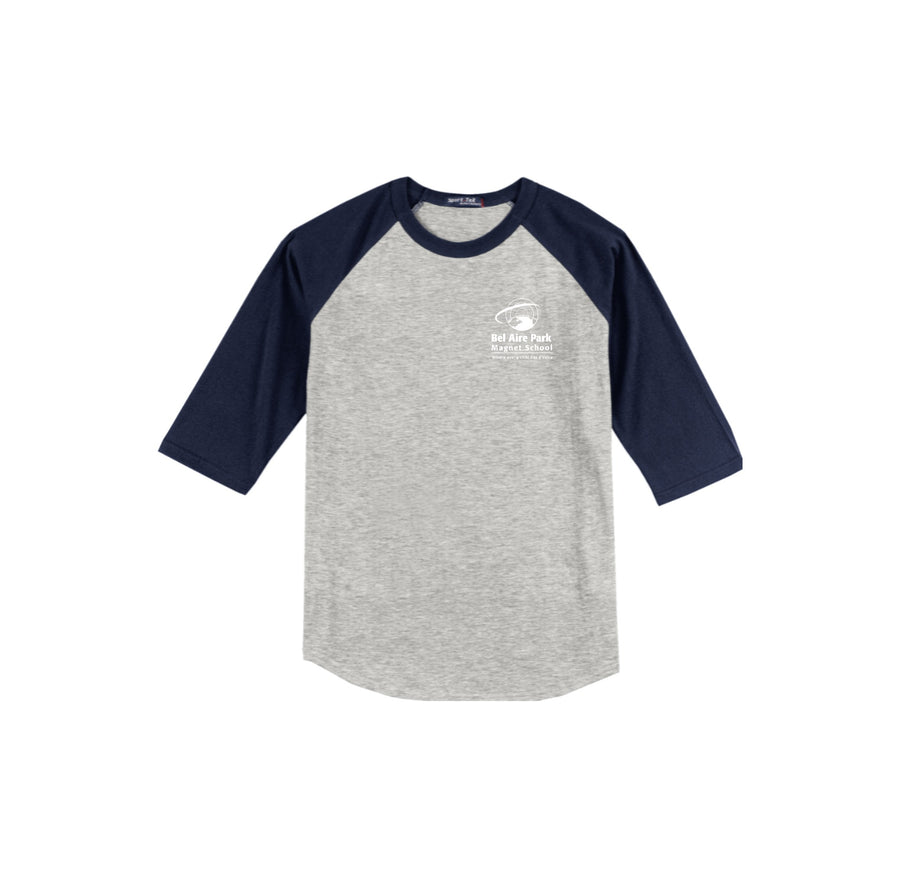 Bel Aire Park  On-Demand-Adult Unisex Baseball Tee On-Demand Left Chest