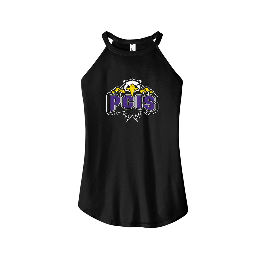 Plymouth Community Intermediate Spirit Wear 2024-25 On demand Store-Women's Premium Perfect Tri Rocker Tank On-Demand_11