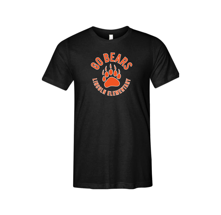 Lincoln Elementary (WBL) Spirit Wear 2024-25 On Demand Store-Adult Unisex Bella+Canvas Triblend Short Sleeve Tee On-Demand Paw