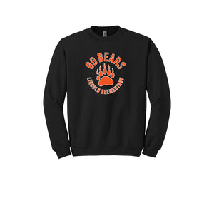 Lincoln Elementary (WBL) Spirit Wear 2024-25 On Demand Store-Adult Unisex Crewneck Sweatshirt On-Demand Paw