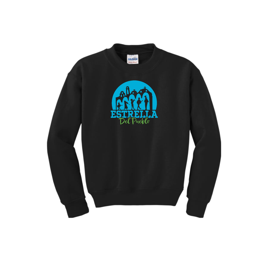 Estrella del Pueblo Fall-Youth Unisex Crewneck Sweatshirt On-Demand