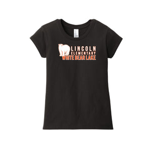 Lincoln Elementary (WBL) Spirit Wear 2024-25 On Demand Store-Girls Youth Premium Tee On-Demand