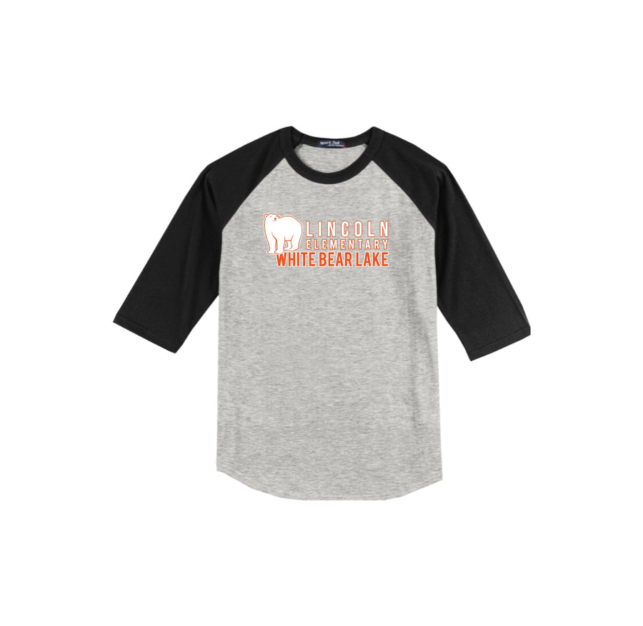 Lincoln Elementary (WBL) Spirit Wear 2024-25 On Demand Store-Adult Unisex Baseball Tee On-Demand