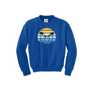 Monte Vista Elementary-Youth Unisex Crewneck Sweatshirt On-Demand Circle