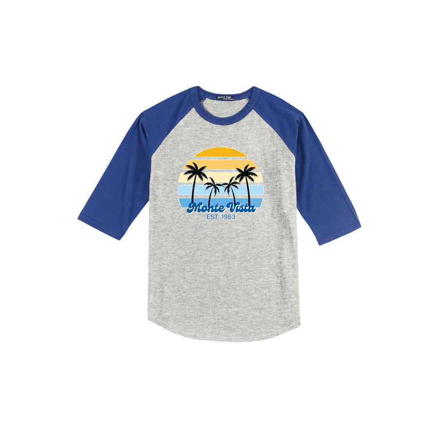 Monte Vista Elementary-Youth Unisex Baseball Tee On-Demand Circle