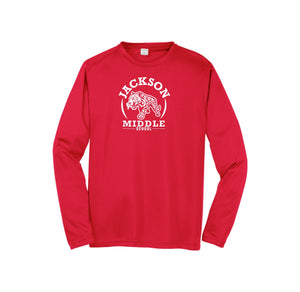 Jackson Middle School Spirit Wear 2024-25 On Demand Store-Adult Unisex Dri-Fit Long Sleeve Tee On-Demand Circle